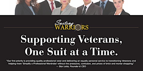 Suiting Warriors Veteran & Spouse SuitUP^  primary image