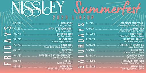 Nissley Summerfest - Music in the Vineyards