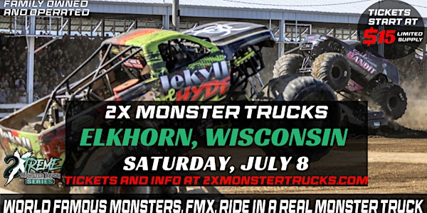2X Monster Trucks Live  Elkhorn, WI
