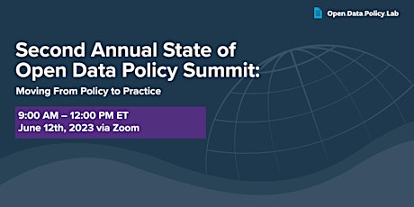 The Second Annual State of Open Data Policy Summit
