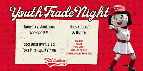 Kids Card Show/Trade Night featuring Rosie Red!