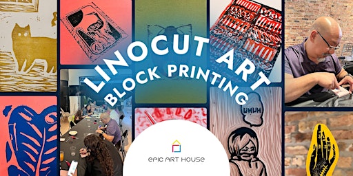Primaire afbeelding van Linocut Block Printing Art Workshop