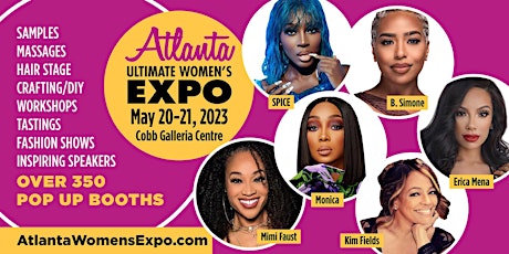 Primaire afbeelding van Atlanta Women's Expo, Beauty + Fashion + Pop Up Shops + Crafting + Celebs!