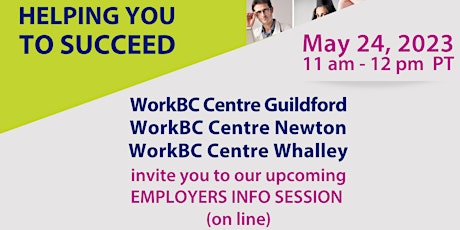 WorkBC Information Session (for Employers) – May 24@ 11AM primary image