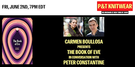 Carmen Boullosa presents The Book of Eve, with Peter Constantine