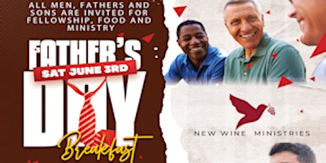 New Wine Ministries - Father's Day Breakfast - All men invited