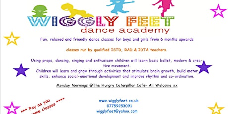 Wiggly Feet Half term class Monday 29th October primary image