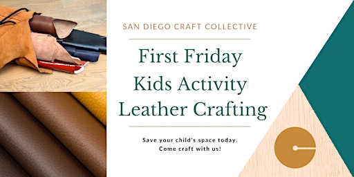 Imagem principal de First Friday - Free Kids Craft - Leather Crafting