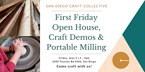First Friday - Open House | Artist Demos | Portable Milling Event! primary image