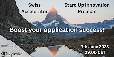 Swiss Accelerator & Start-Up Innovation Projects: How to apply successfully