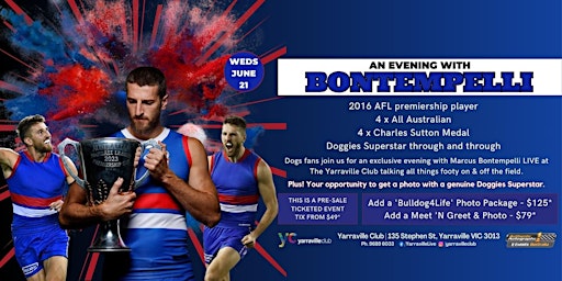 An Evening With Marcus Bontempelli LIVE at Yarraville Club! primary image