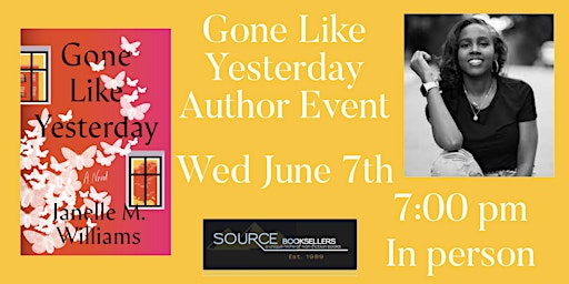 Gone Like Yesterday Author Event primary image