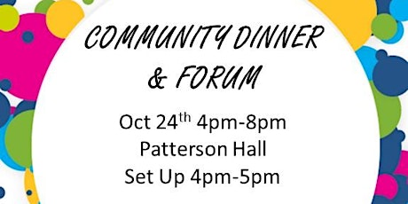 Community Dinner and Forum