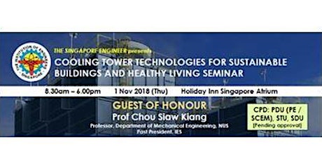 Cooling Tower Technologies for Sustainable Buildings and Healthy Living Seminar primary image