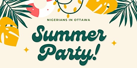 Nigerians In Ottawa (NIO) Summer Party