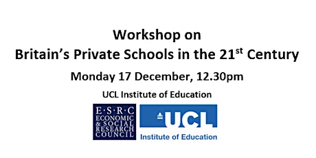 Workshop on Britain’s Private Schools in the 21st Century primary image