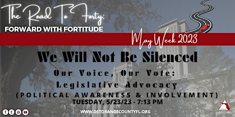 We Will Not Be Silenced!  Our Voice, Our Vote: Legislative Advocacy primary image