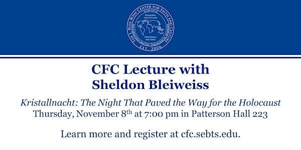 CFC Lecture with Sheldon Bleiweiss