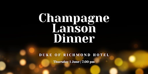 Champagne Lanson Dinner