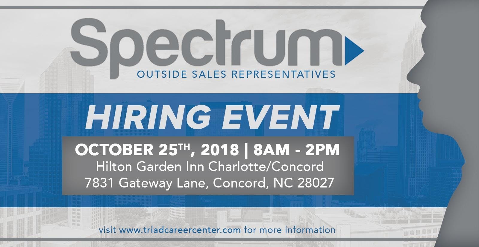 Free Hiring Event Sponsored By Spectrum Outside Sales At Hilton