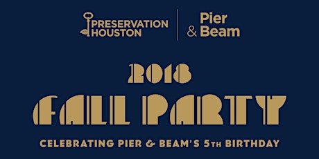 2018 Pier & Beam Fall Party primary image