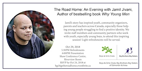 The Road Home: An Evening with Jamil Jivani, author of bestselling book 'Why Young Men'
