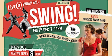 Live@ Pinder Hall - Christmas Swing Party! primary image