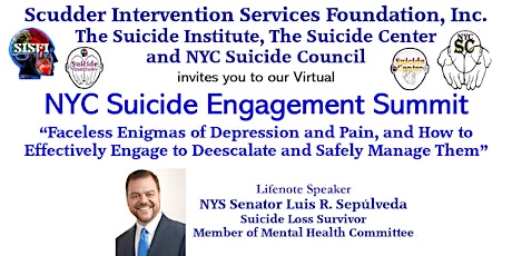 Imagen principal de NYC Suicide Engagement Summit hosted by SISFI, The Suicide Institue/Center