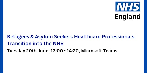 Refugee & Asylum Seeker Healthcare Professionals: Transition into the NHS primary image