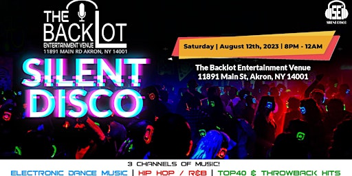 Silent Disco at The Backlot - 8/12/23 primary image