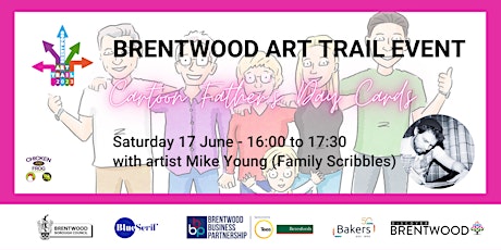 Immagine principale di Brentwood Art Trail Cartoon Father's Day Card Workshop with Mike Young 