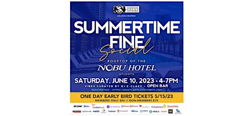 Primaire afbeelding van Summertime Fine Social with the NSN Atlanta Chapter