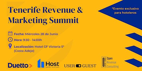 Tenerife Revenue & Marketing Summit