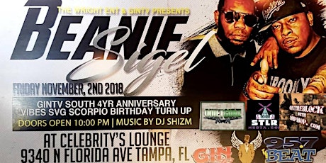 BEANIE SIGEL LIVE IN TAMPA GINTV SOUTH 4YR ANNIVERSARY 95.7 THE BEAT DJ SHIZM primary image