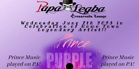 Celebration of Home Town Legendary Artist Prince at Papa Legba's Lounge!