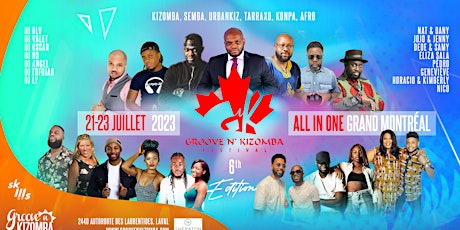 GROOVE N' KIZOMBA FESTIVAL -6th Edition -  ALL IN ONE - JULY 21-23 2023