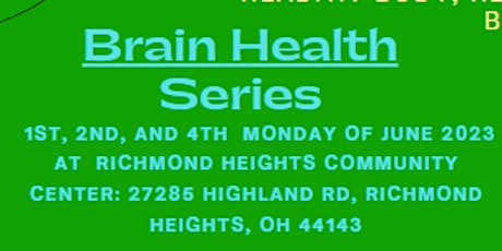 Brain Health Series ft. Food Strong Nutrition Demonstration
