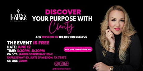 Webinar/ Workshop Discover Your Purpose With Clarity