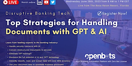 Disruptive Banking Tech-Top Strategies for Handling Documents with GPT & AI