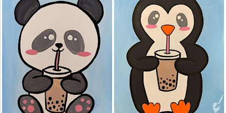 Family Fun-Boba Buddies - Paint and Sip by Classpop!™