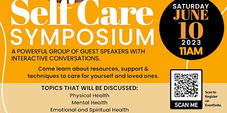 Self-Care Symposium: It's Not Selfish, It's Necessary