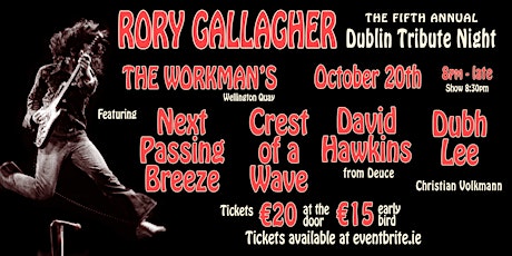 Rory Gallagher Dublin tribute.