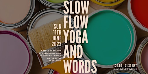 Slow Flow and  Words - Restorative Yoga and Journalling ✨✍️ primary image