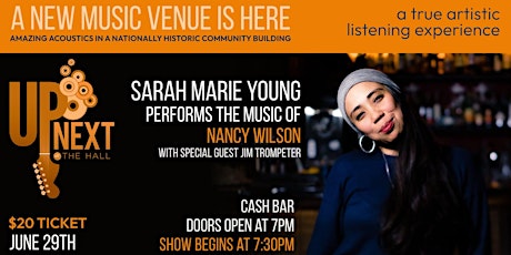 Sarah Marie Young Performs the Music of Nancy Wilson With Special Guest Jim