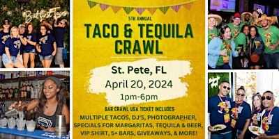 Imagen principal de St. Pete Taco & Tequila Bar Crawl: 5th Annual
