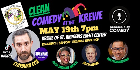 CLEAN COMEDY at the KREWE!