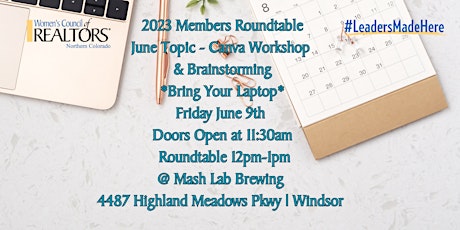 WCR- NoCO June Members Only Roundtable