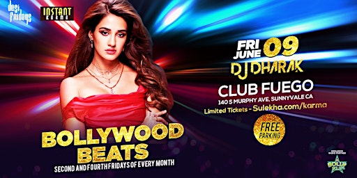 Primaire afbeelding van Bollywood Beats Bollywood Party Featuring NYC's DJ Dharak | Desi Fridays