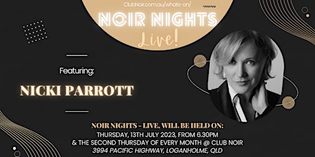 Imagen principal de Noir Nights - LIVE! Featuring Nicki Parrott!