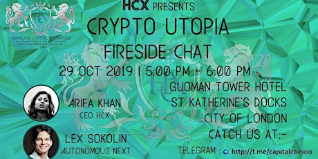 CRYPTO UTOPIA - Let's build the future of crypto 12 Nov 6:30-9:00pm London 